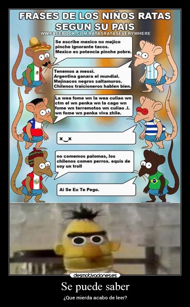 Se puede saber - ¿Que mierda acabo de leer?