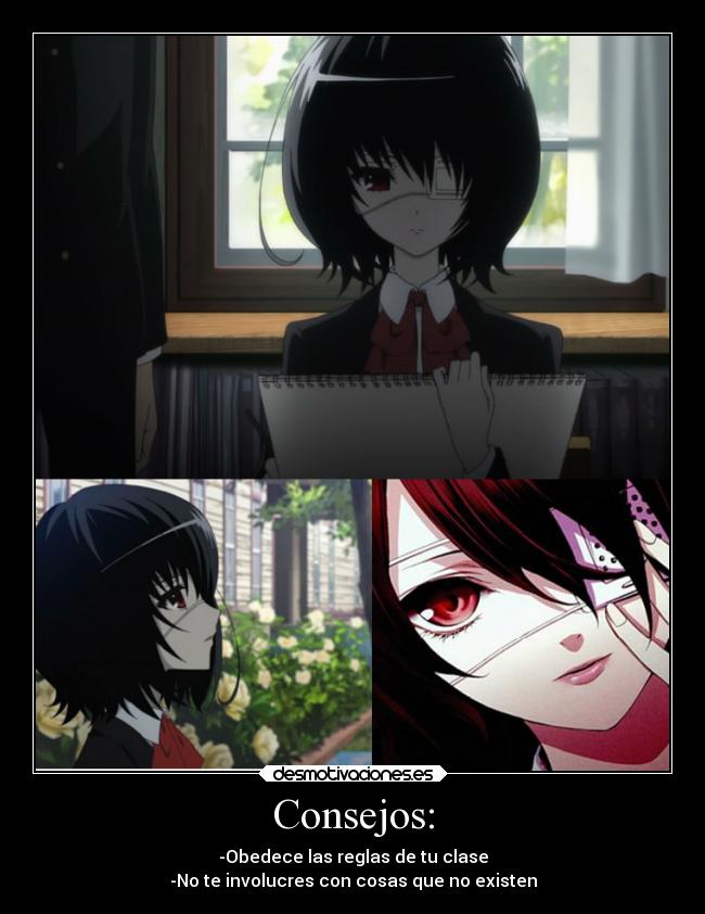 Consejos: - -Obedece las reglas de tu clase
-No te involucres con cosas que no existen