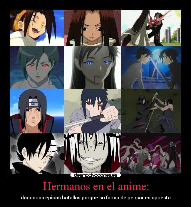 Hermanos en el anime: - 