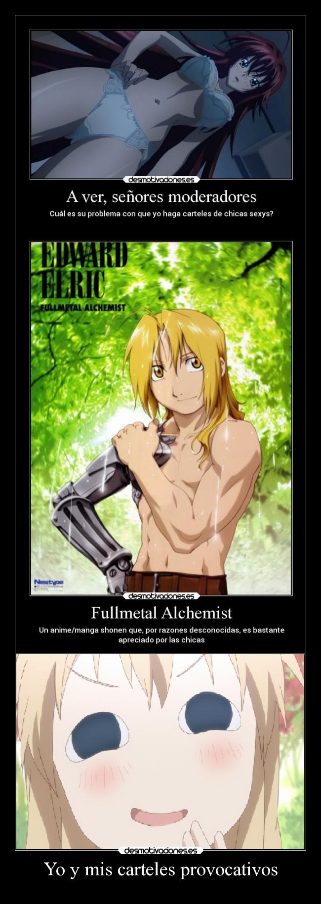 Yo y mis carteles provocativos -