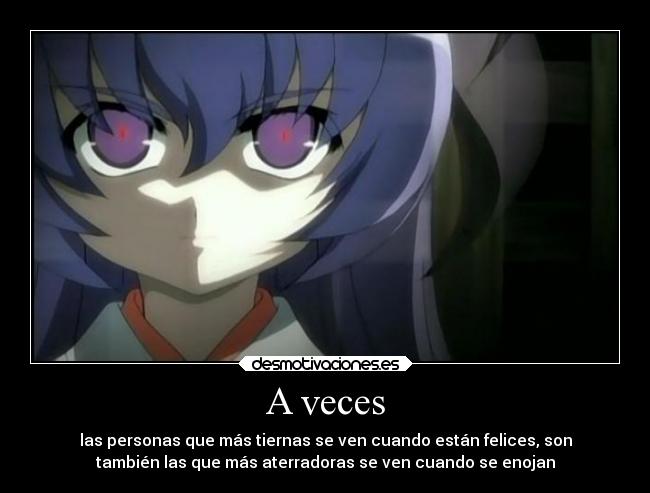 carteles anime higurashi naku koro furude hanyuu monstruo kawaii desmotivaciones