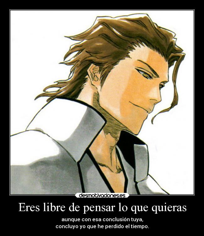 carteles anime ideas slipkdemon clandesplazado pensamientos conclusiones harukaze aizen desmotivaciones