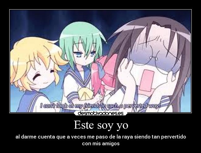 carteles anime lucky star tamura hiyori soyunpervertidoyestoyorgullosodeeso desmotivaciones