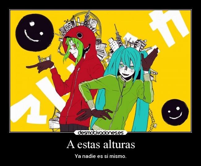carteles anime matryoshka gumi megpoid hatsune miku vocaloid desmotivaciones