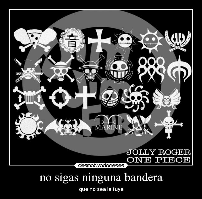 no sigas ninguna bandera -
