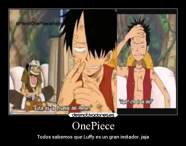 carteles anime onepiece luffy usopp zoro sanji manga desmotivaciones