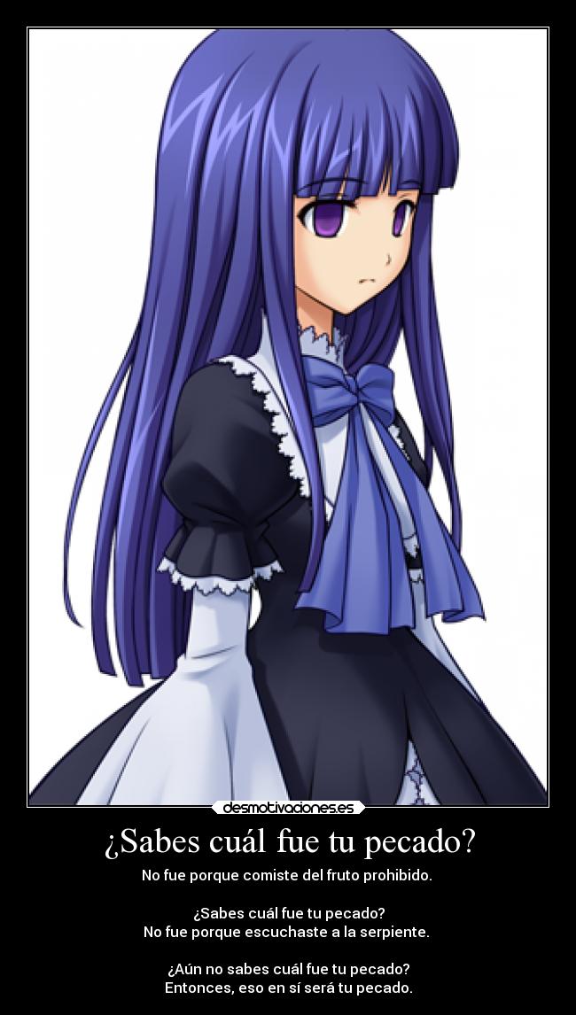 ¿Sabes cuál fue tu pecado? - 