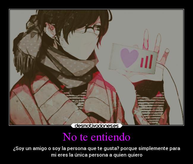 No te entiendo - 