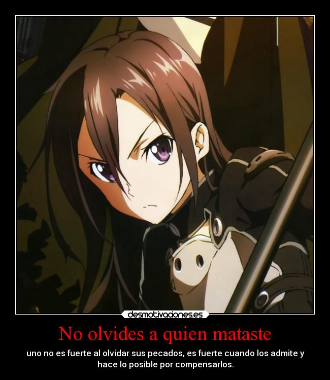 carteles anime sword art online sao kirito ggo desmotivaciones