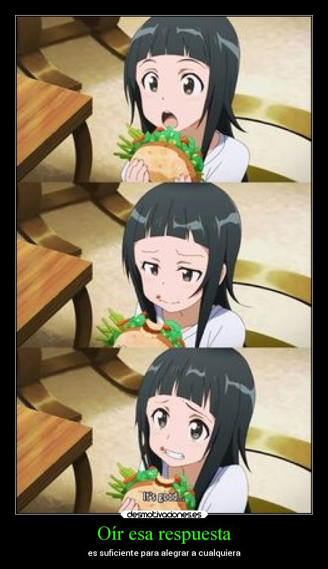 Oír esa respuesta -