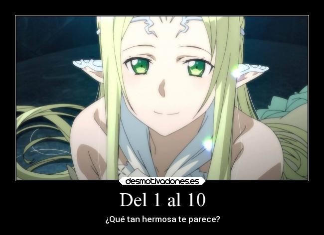 Del 1 al 10 - ¿Qué tan hermosa te parece?