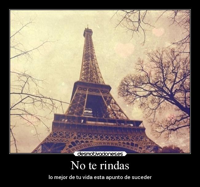 No te rindas - 