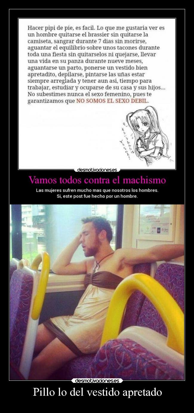 Pillo lo del vestido apretado - 