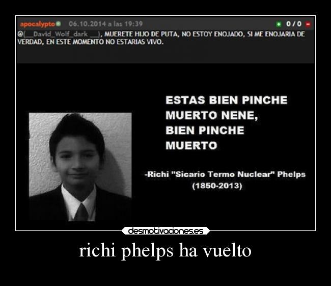 richi phelps ha vuelto - 