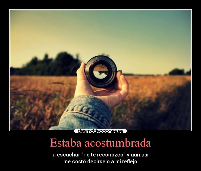 Estaba acostumbrada - 