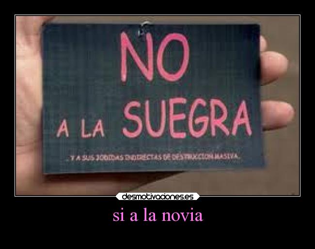 si a la novia -