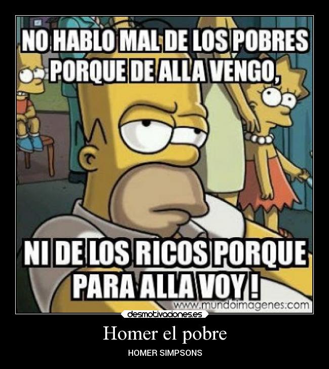 Homer el pobre - HOMER SIMPSONS