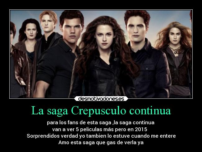 La saga Crepusculo continua -