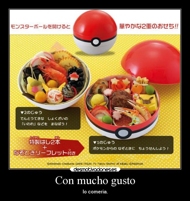 carteles comida pokemon humor graciosas risa japon pokeball desmotivaciones