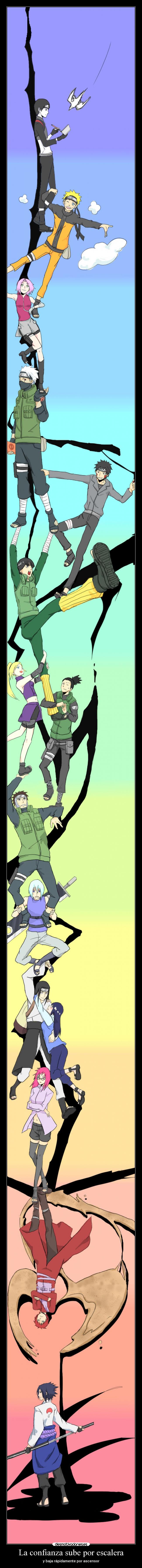 La confianza sube por escalera -