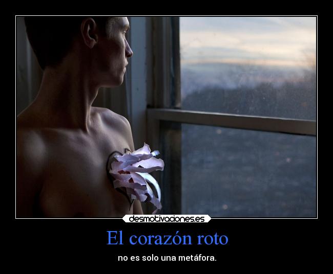 El corazón roto - no es solo una metáfora.