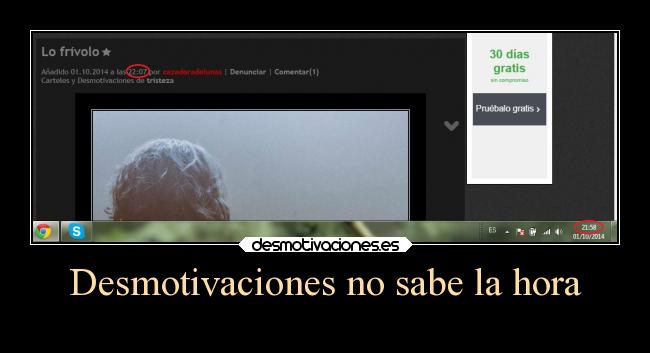 Desmotivaciones no sabe la hora - 