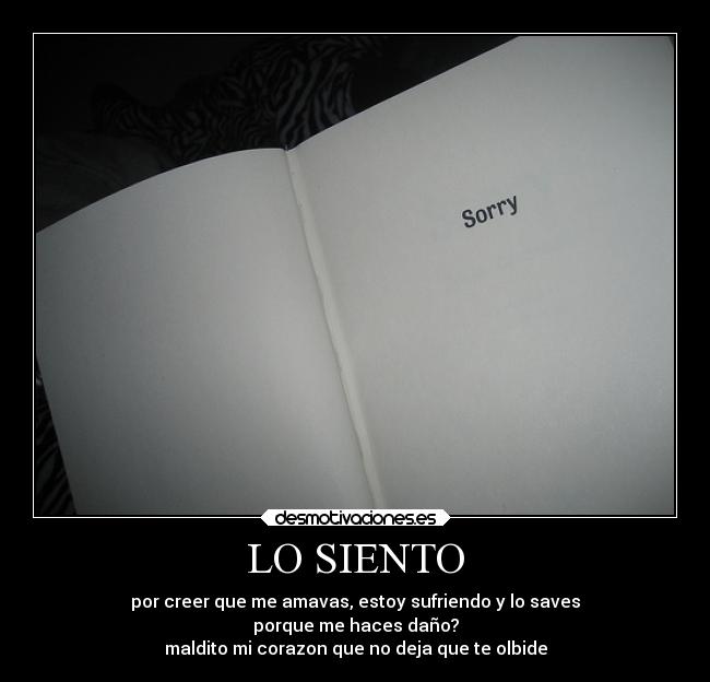 LO SIENTO - 