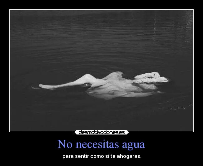 No necesitas agua -