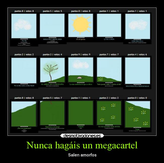 Nunca hagáis un megacartel - Salen amorfos