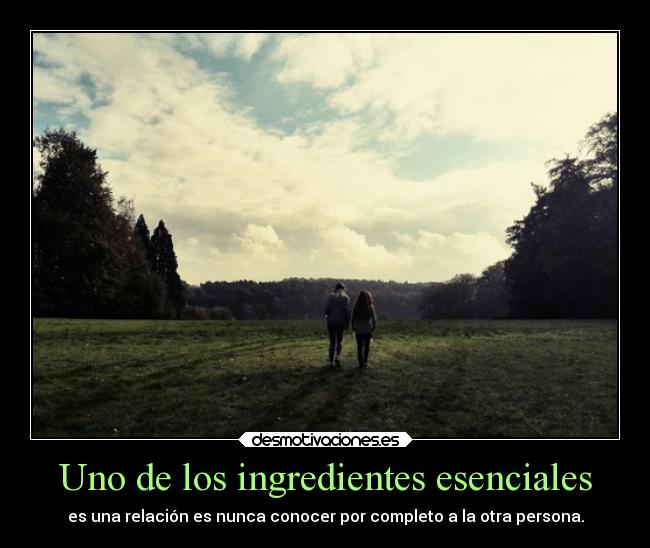 Uno de los ingredientes esenciales - 