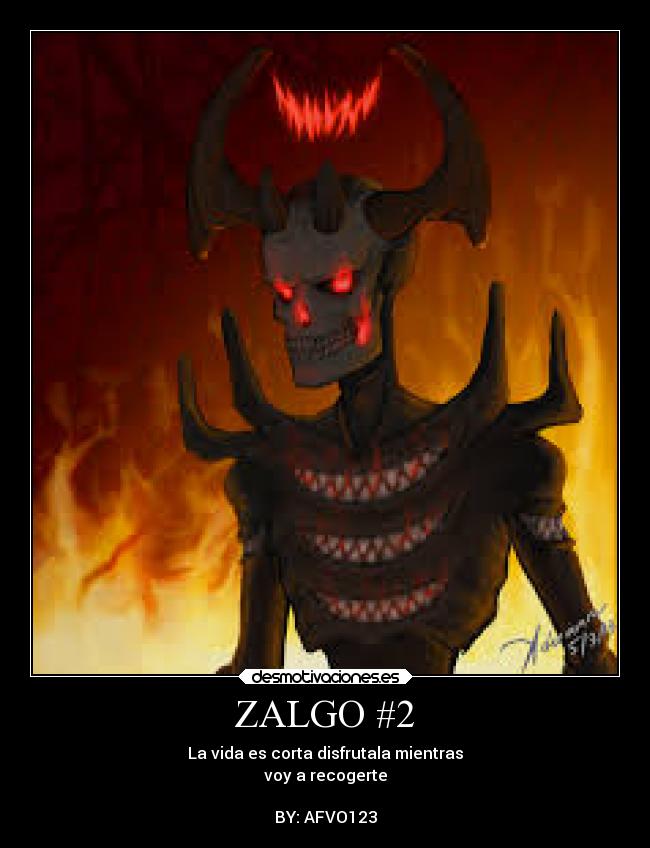 carteles desmotivaciones zalgo numero2 afvo123 desmotivaciones