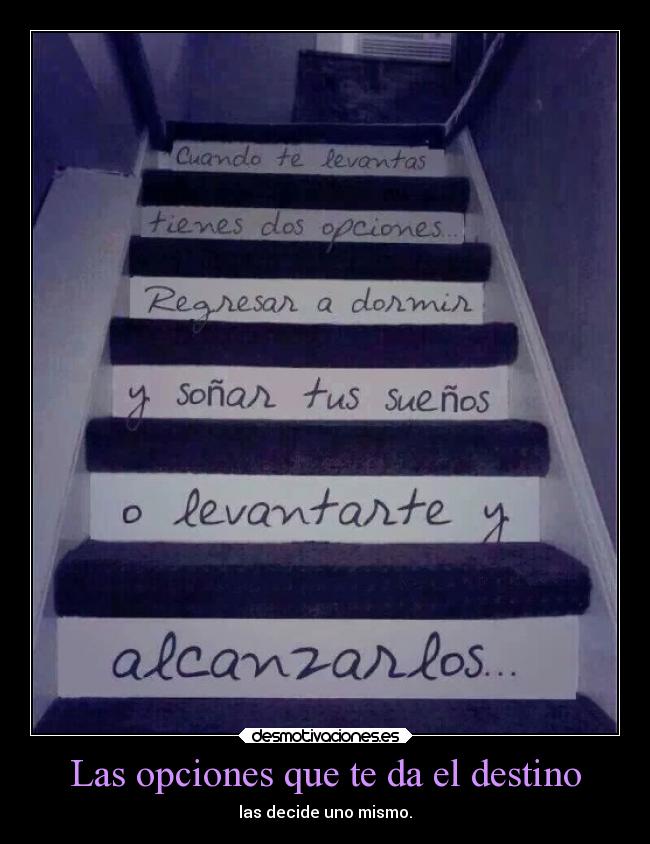 carteles destino destino suenos desmotivaciones