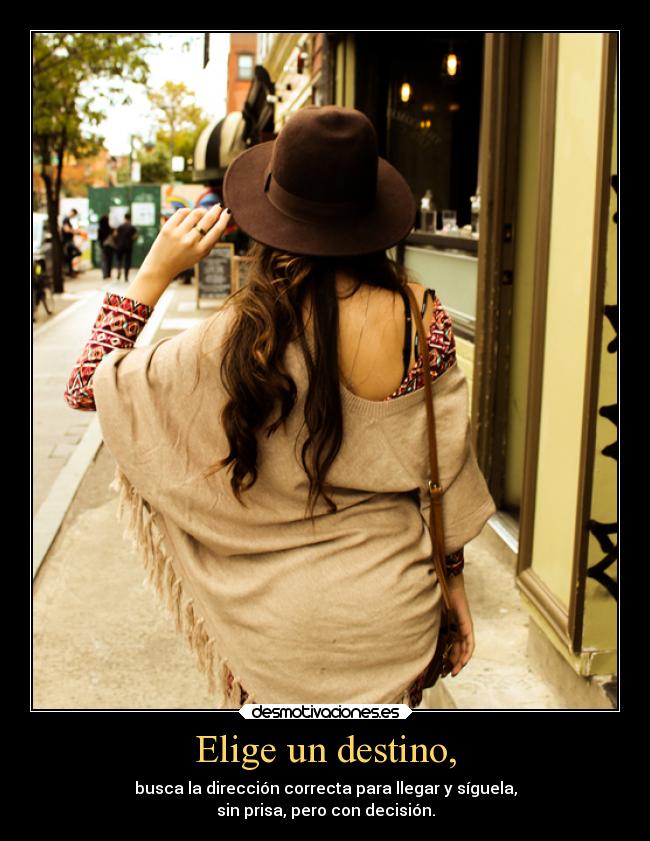 Elige un destino, -
