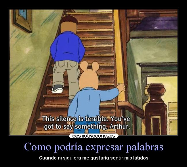 Como podría expresar palabras - 