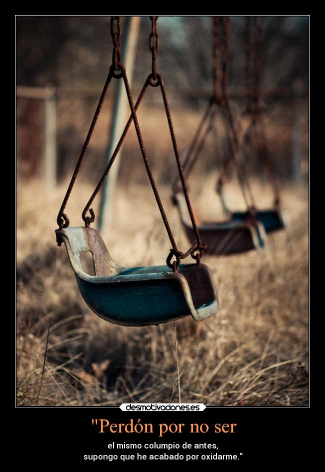 Perdón por no ser -