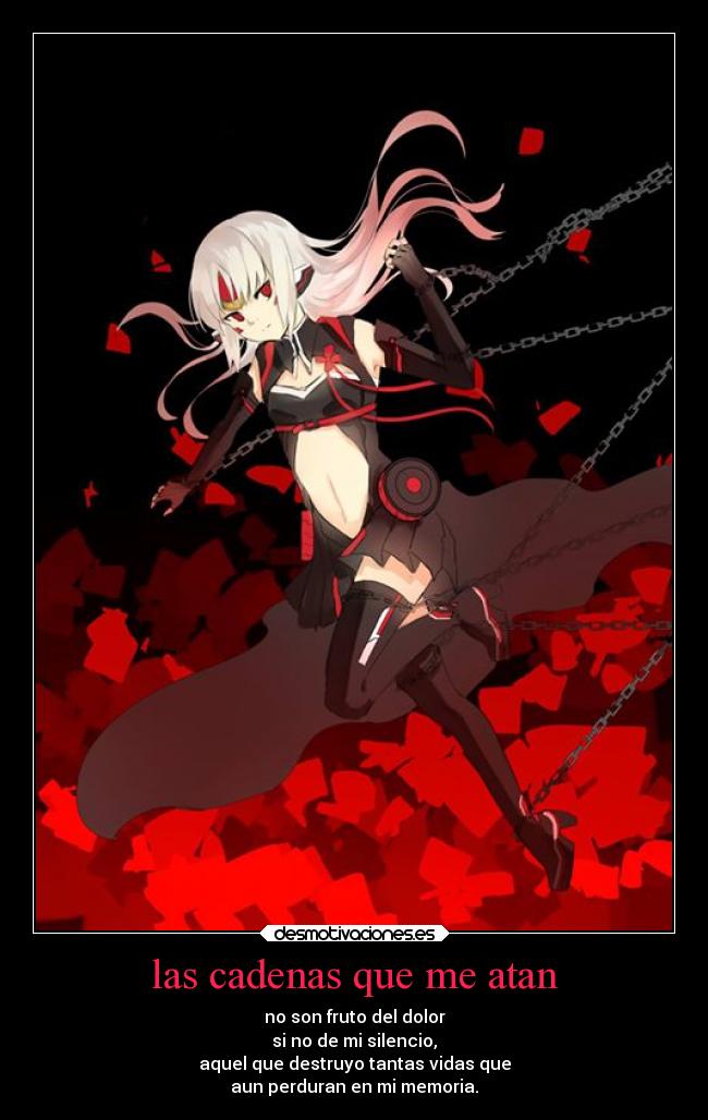 las cadenas que me atan -