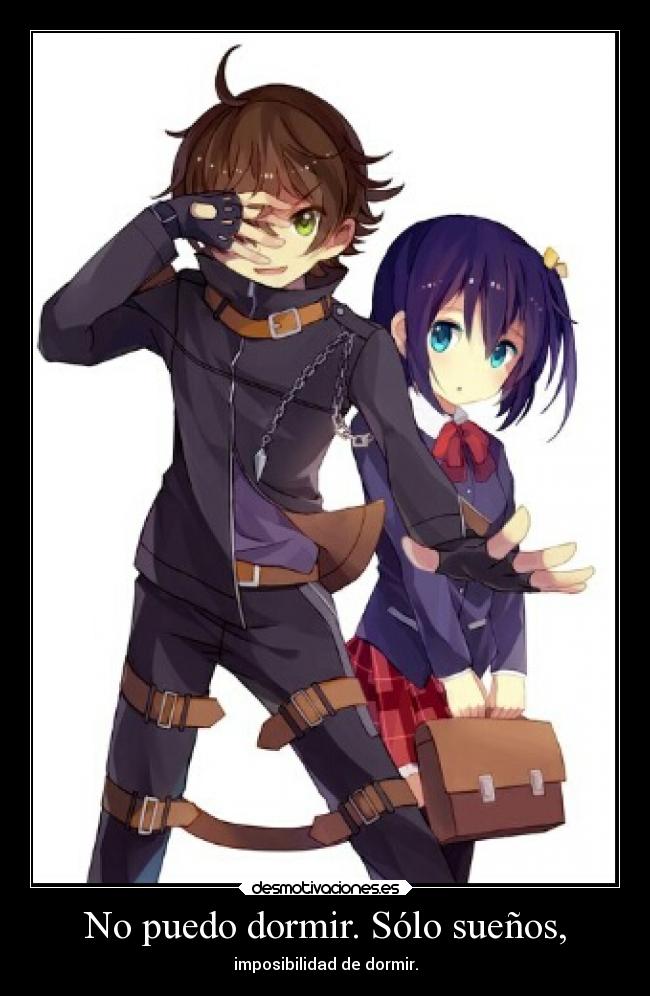 No puedo dormir. Sólo sueños, - imposibilidad de dormir.