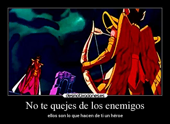 carteles enemigo saint seiya los caballeros del zodiaco pegaso poseidon heroes villanos enemigos desmotivaciones