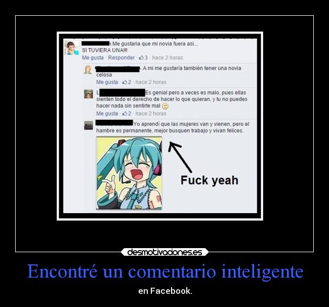 Encontré un comentario inteligente - 