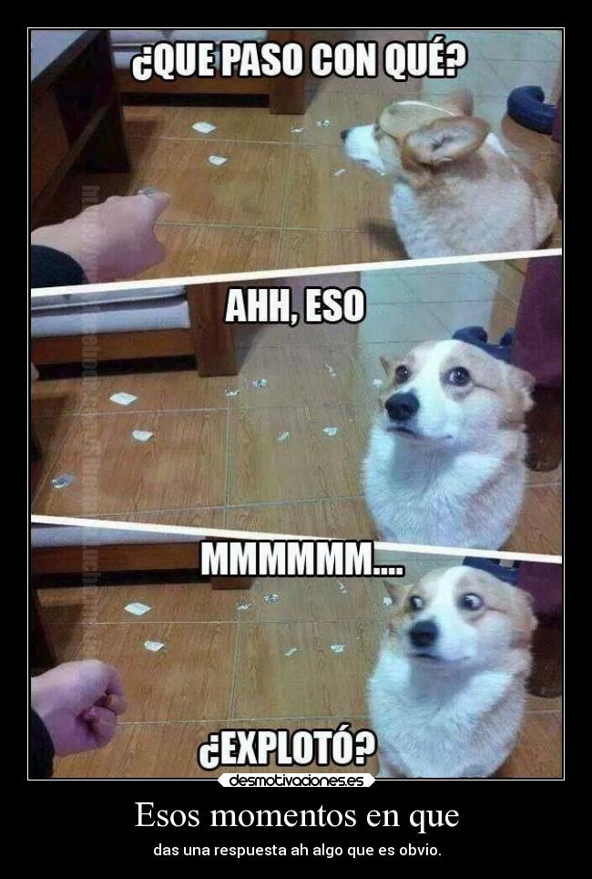 Esos momentos en que -