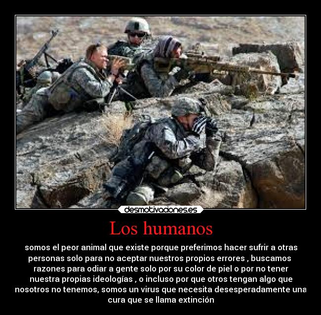 carteles guerra extincion virus humanidad desmotivaciones
