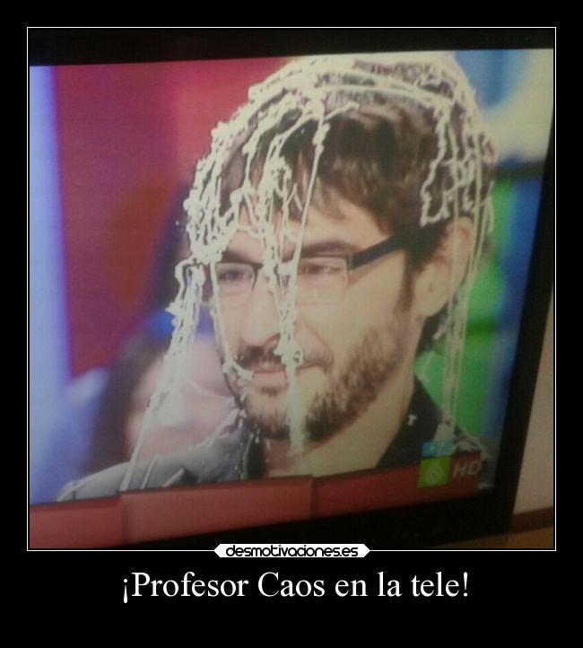 ¡Profesor Caos en la tele! -