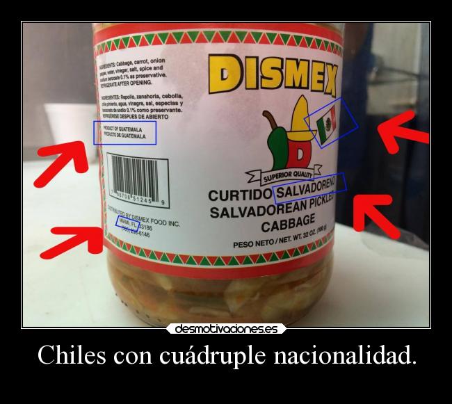Chiles con cuádruple nacionalidad. - 