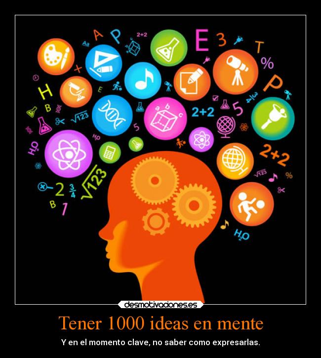 Tener 1000 ideas en mente - 