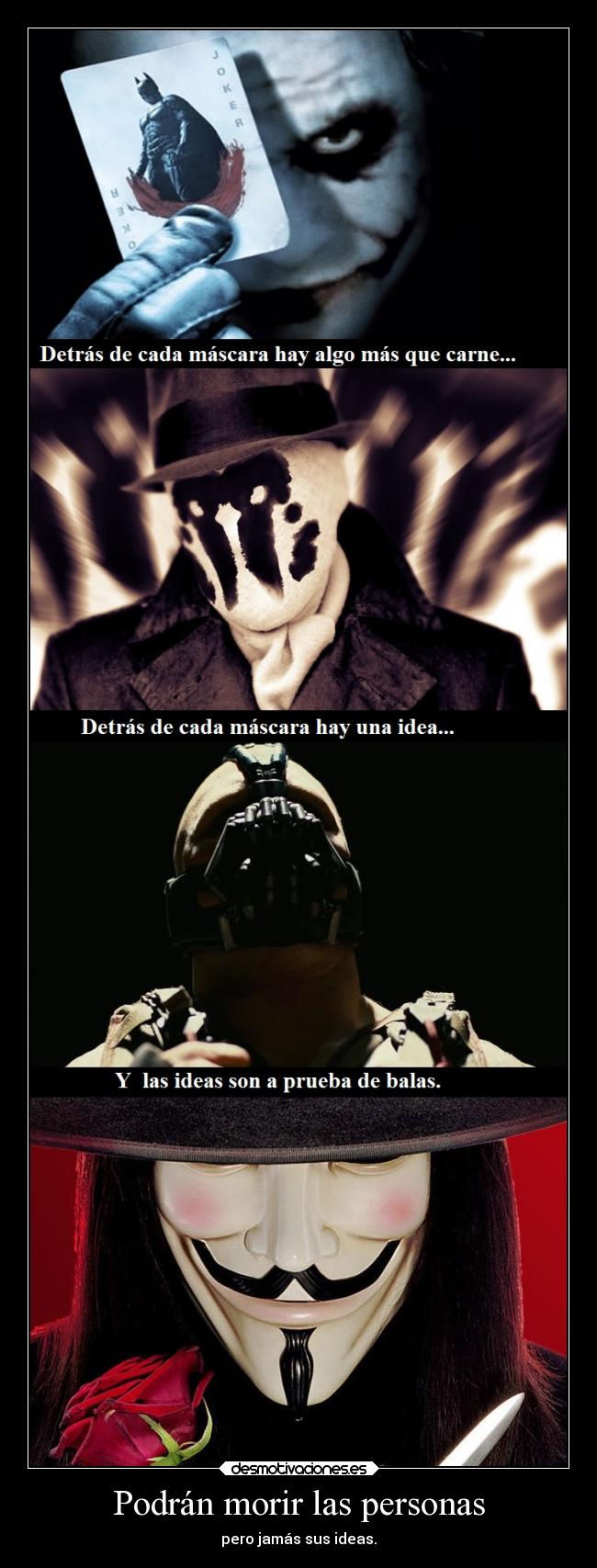 carteles ideas son prueba balas morir personas pero sus joker bane rorschach venganza desmotivaciones