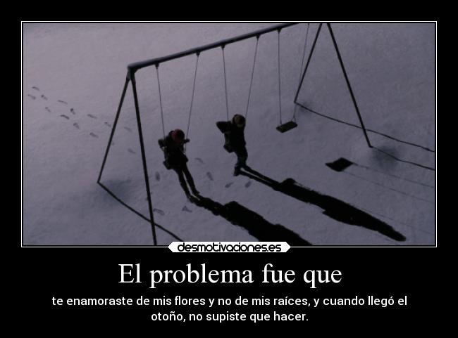 El problema fue que - 