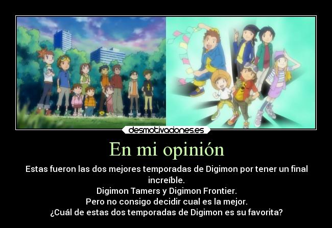 carteles infancia anime digimon tamers frontier otaku devilbrigade opinion pregunta mejor gran final favorita desmotivaciones