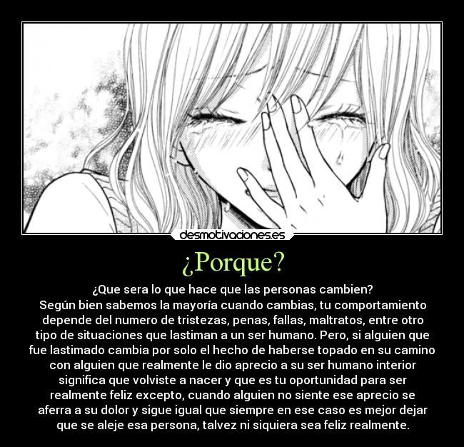 ¿Porque? -