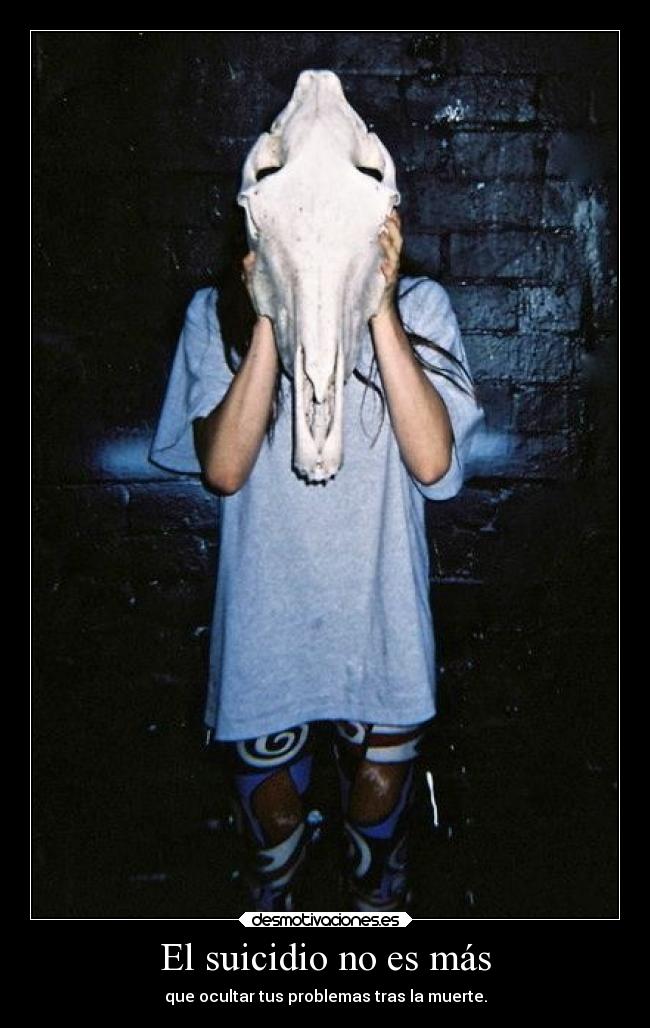 El suicidio no es más -