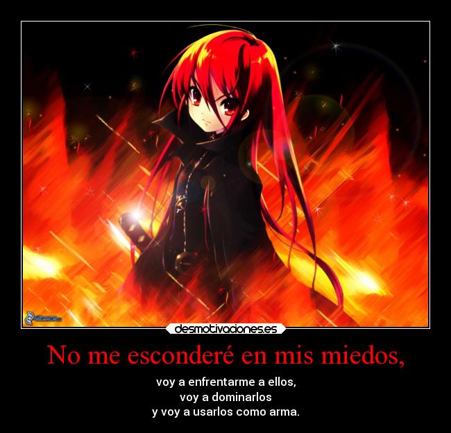 carteles miedo sentimientos anime valentia superacion desmotivaciones